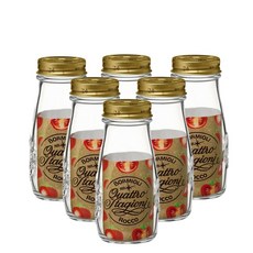 보르미올리 콰트로 밀폐유리병 400ml (우유병) 6개
