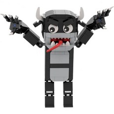 11183199 블록 만들기 블럭 취미 놀이 레인보우 프렌즈 미니 피규어 빌딩 세트 8피스 MOC 나노마이크로 조립 교육용 완구 어른과 블랙