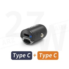 Polywell Type-C 雙PD快充車用充電器 USB, Type C＋Type C