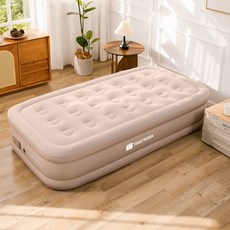 탄씨엔쯔 탄스트라이더 내장형 자동펌프 캠핑에어침대, 카키