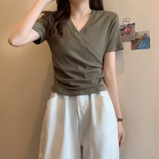 韓國女裝 純棉短版短袖T恤