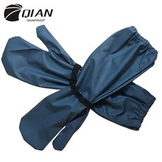 QIAN-불 침투성 비옷 여성/남성 100% 방수 사이클링 긴 비 장갑 판초 액세서리