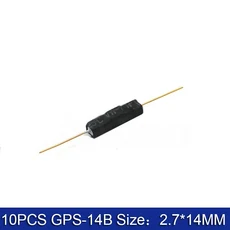 10pcs N/O 리드 스위치 마그네틱 2x14mm 평상시 열림 자기 유도 N/C 닫힘 MKA14103 GPS-14B, Normally Closed, 10PCS GPS 14B