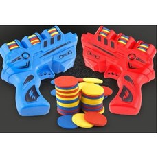 寵愛毛宅 寵物玩具槍 逗貓玩具槍 毛絨球發射器 貓咪互動自嗨玩具, 1個, 發射槍+25入彈片（顏色出貨）