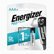 맥스 플러스 AAA LR03 4개입 M(+)EP92 BP4 일회용 건전지 (1개입) 기기전원셀, 1개, 1개입