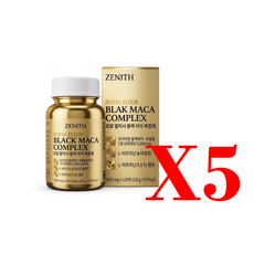 블랙마카 남성활력 스태미나 기력충전 맥스파워 고함량 2050mg 직장인 중년 추천, 5개, 120정