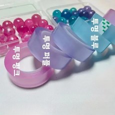 스트레스 해소 투명 스티커 볼 테이프 재미있는 장난 블랙 가젯, 1개, 11. 프리핸드 브러시드 투명 접착볼 테이프 [에메랄드