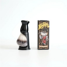 일상감각 레거시 쉐이브 브러시 쉐이빙브러쉬 1L 및 남, 검은색 브러시검은색 받침, 1개