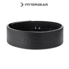 【FITTERGEAR】健力式快扣腰帶 10m厚/黑 （快扣 專業 大重量 訓練硬拉 舉重 深蹲 牛皮護腰 高質感）, 黑色