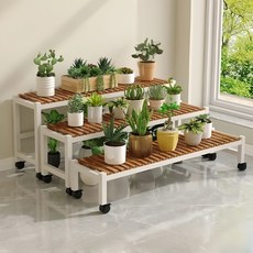베란다 화분 정리대 현대풍 철제 화분받침대, 1단, 대형-100*25*55cm