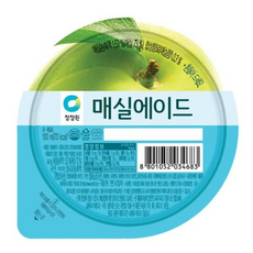 청정원 매실에이드 탕비실음료 카페음료 손님접대 아이간식 학교 유치원 돌봄, 50개, 100ml
