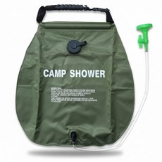 노지캠핑 차박필수템 캠핑용간이샤워백 캠핑 서핑 휴대용샤워백, 1개, 그린_FREE