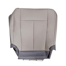 Vroelos 조수석 바닥 시트 커버 천공 그레이 시트 커버 2007-2014 포드 익스페디션 극세사 가죽에 적합, Vroelos 조수석 바닥 시트 커버, 천공 그레이 시