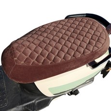 범용 오토바이 액세서리 따뜻한 좌석 플러시 체크 쿠션 두꺼운 퀼트 겨울 보호 무늬 스쿠터 전기 패드 커버, S 2, 1개