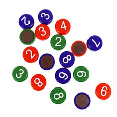 번호 자석세트 붙이는자석숫자, 파랑