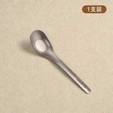 MINCPA 鈦湯匙 加厚2.0mm 一體成型長柄湯勺, 1個, 1支故老裝