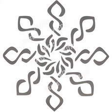 蝶古巴特DIY型染版 ST-CU2-0076 簍空模板 塗鴉模版 繪畫模版, 1個