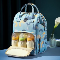 스타일닥터 다용도 기저귀 가방 백팩 대용량 가방 방수 보온 보냉 이너백 출산선물, 블루