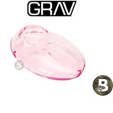 【BALI】美國 GRAV Pebble Spoon 菸斗 - 420 便攜玻璃煙具, Mist Pink GRAV, 1個