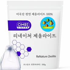 FDA승인 제올라이트 천연 어항 여과재 암모니아제거 어항용품 구피 베타 네온테트라 코리도라스 레드체리새우 금붕어, 1개