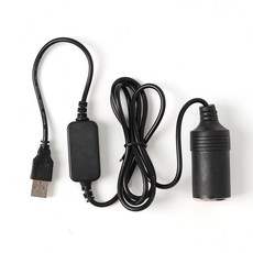 USB전원 시거잭 케이블 5Vto12V 1.2M 블랙박스