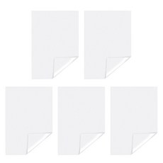 수용성 안정제 시트 자체 접착 자수 안정제 백킹, 5 pcs