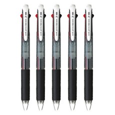 유니 미쯔비시 제트스트림 3색볼펜 0.7mm, 블랙, 5개