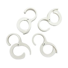 디엠몰 만능걸이 S자 다용도 후크 고리 4개, 1세트, 화이트