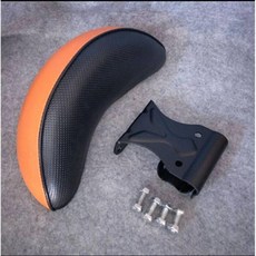 바이크 등 쿠션 등받이 전동 배달통 허리쿠션 부품, 등받이 오렌지 세트