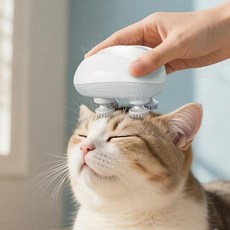 고양이 머리 마사지 두피 헤드 동물 특수 전기 자동