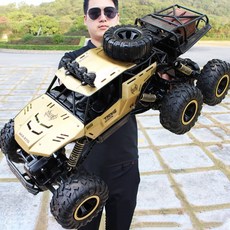 오프로드RC카 입문용 무선조종 무선 자동차 고속 무선조종자동차 드리프트 대형 어린이, 배터리 4팩, Xuanjin 50CM 4륜 합금