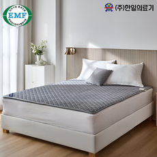 2026년형 한일의료기 인체감지 탄소온열 전기매트 EMF 전자파차단 슈퍼더블 (150 x 200 CM) 누벅그레이, 150 x 200 CM