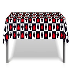 앨리스 토끼 게임 놀이 방수 비닐 테이블보 러너 커버 생일 행사 파티 용품, 1개, 1개입