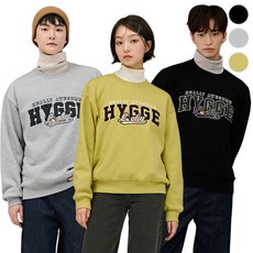 체이스컬트 공용 h+ HYGGE 캐릭터 자수 기모 맨투맨 T-SHIRT/3Color - 멀티 373858