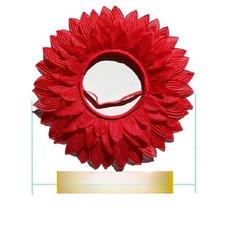 웃긴 마스크 운동회 졸사 모자 해바라기 가면 관종템, 1개, 46cm(레드)