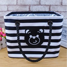 더자카 스마일베어 목욕가방, 블랙