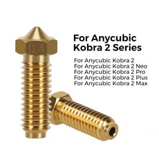 필라멘트 황동 하드 스틸 노즐용 화산 Anycubic Kobra 2 Neo Pro Plus Max 3D 프린터 개, 1) 0.2mm