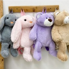 키덜트 귀여운 어린이 아동 토끼 곰돌이 애착인형 가방