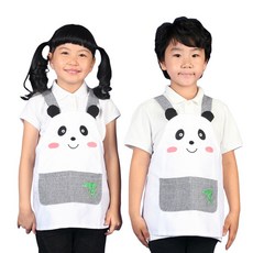 웰컴가운 푸바오판다 토끼 코끼리 어린이 아동 유아 주방 역할놀이 앞치마