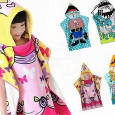 어린이 비치 타올 가운 해변 수영장 물놀이 아동 캐릭터