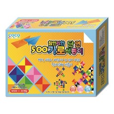 칼라팬시 코코칼라 가로색종이 단면 15매 1세트 30개, 단품