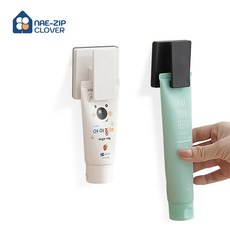 접착식 다용도 클립 집게 수건 행주 튜브, 화이트, 3개