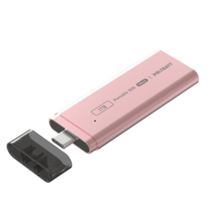 POLYBATT Portable SSD Mini 外接式固態硬碟 高速1000MB/s讀寫 USB-C 輕巧設計, 粉色(塑膠蓋）,單入, 1TB