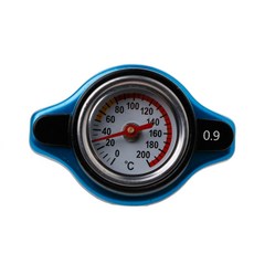 0.9 바 카 온도 조절 게이지 라디에이터 캡 탱크 커버 및 시계 열전사 커버 호환, Black