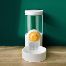 貓咪自動掛籠式飲水器懸掛籠子飲水機自動餵食器狗狗套裝寵物用品, 1個, 雪山白【餵食器】內含乾燥劑耐高溫