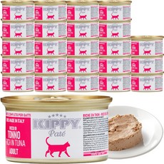 키피 그레인프리 무스 파테 고양이 습식사료, 24개, 85g, 참치 24개, 85g, 참치
