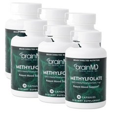 브레인엠디 메틸 폴레이트 엽산 5mg 캡슐 BRAINMD MethylFolate, 6개, 30정