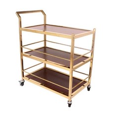 이동식 퇴식대 퇴식구 트레이 업소용 트롤리 소형 식판 반납, AO. 두꺼운 플라스틱 난간이 통합된 대형 냄