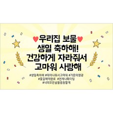 해피파티 생일현수막 9종, 7.우리집보물생일