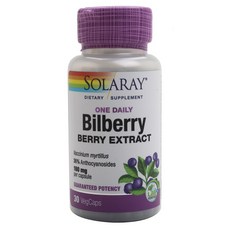 SOLARAY 藍莓素食膠囊 160mg, 1個, 30 件